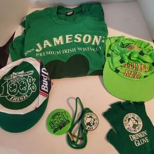 Lot of 6 Beer & Whiskey Promo Items NEW Jameson, Killians St Patricks Day